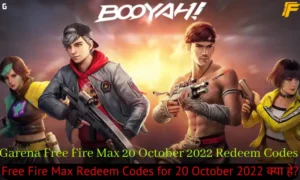 Free Fire Max redeem codes for 20 October 2022 Garena Free Fire Max 20 October 2022 Redeem Codes