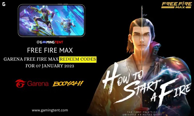 Garena Free Fire 3 Garena Free Fire Max Redeem Codes for 7 January 2023