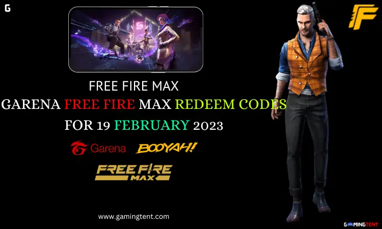 Garena Free Fire 5 garena free fire max redeem codes for 19 february 2023