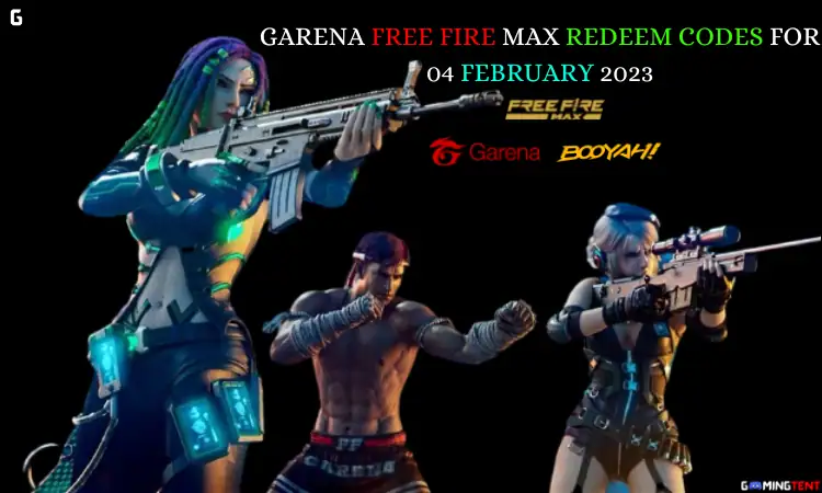 Garena Free Fire 5 garena free fire max redeem codes for 4 february 2023
